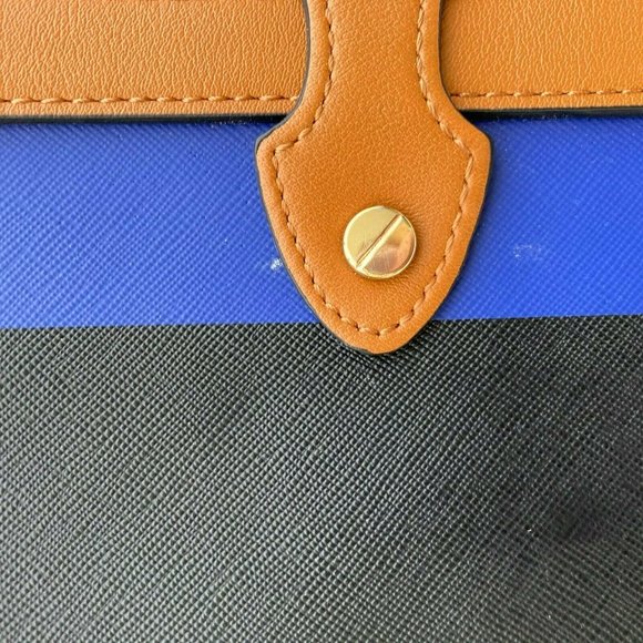 🌷  Neiman Marcus Tote Bag Blue Black colorblock - Picture 11 of 12